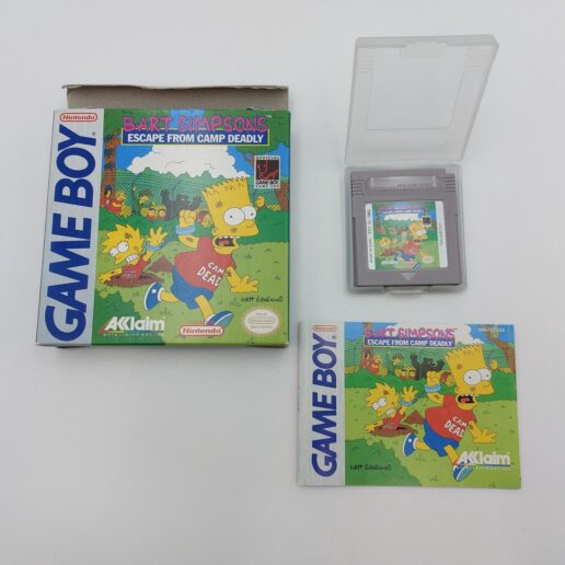 Bart Simpsons Escape From Camp Deadly Gameboy (Begagnad)