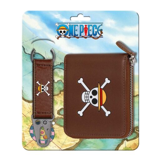 One Piece keyring + wallet set