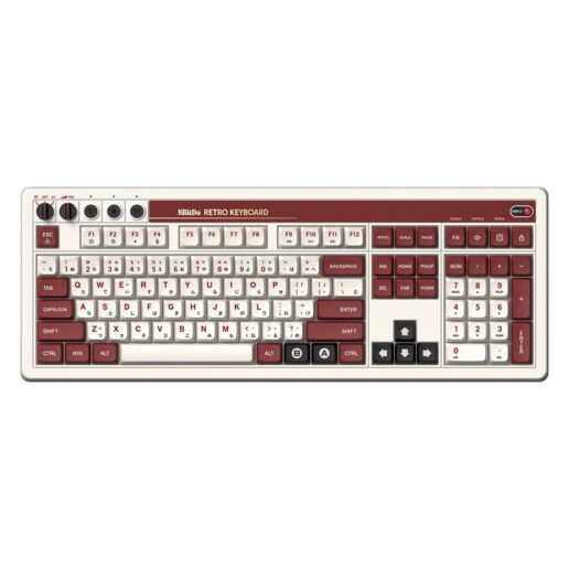 8BitDo 108 Mekaniskt Tangentbord Fami Edition