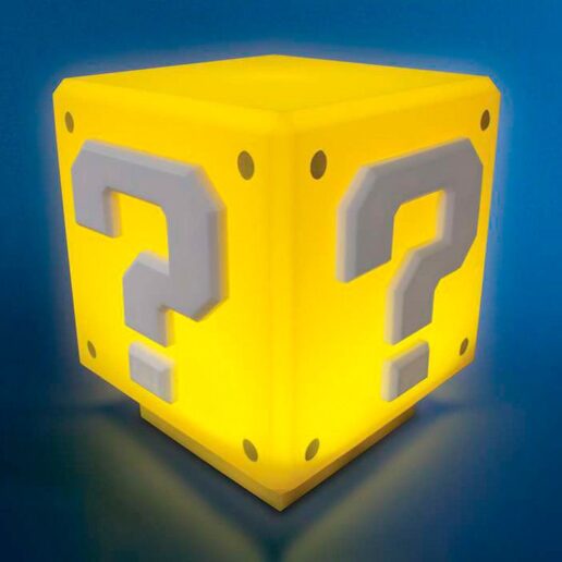 Nintendo Super Mario Bros Mini Question Block light