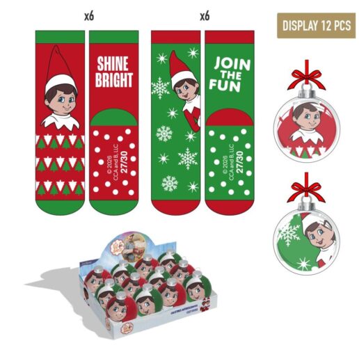 The Elf on the Shelf assorted non-slip socks