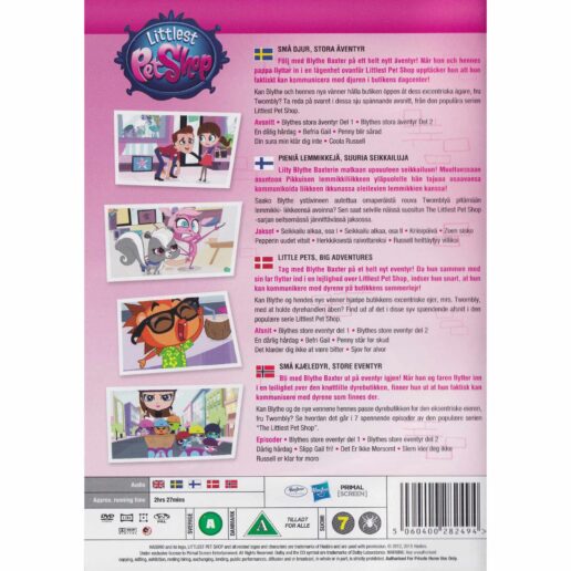 Littlest Pet Shop Little Pets Big Adventures DVD (Begagnad)