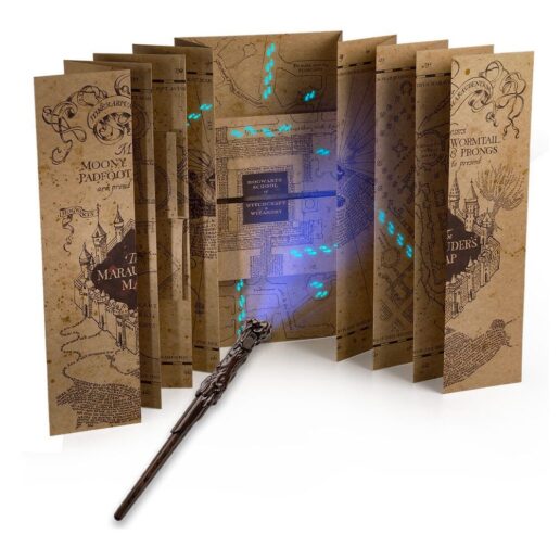 Harry Potter A5 notebook with secret map and magic pen wand