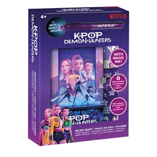K-Pop Demon Hunters diary with magic ink pen set