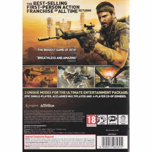 Call of Duty Black Ops PC DVD (Begagnad)