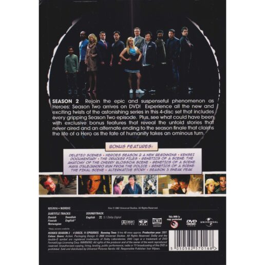 Heroes Season 2 DVD (Begagnad)