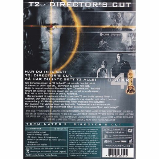 Terminator 2 Judgment Day DVD (Begagnad)