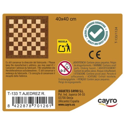 Chess wooden board