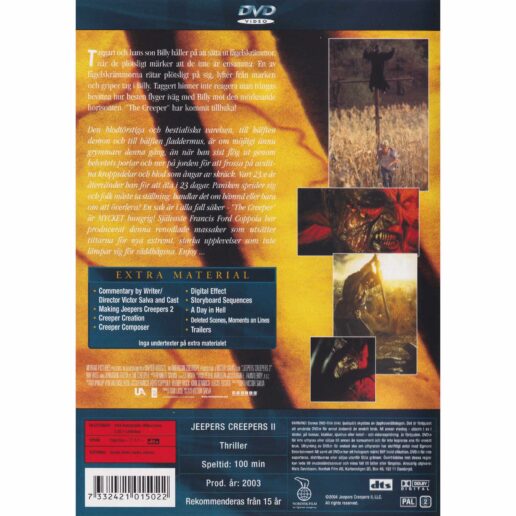 Jeepers Creepers 2 DVD (Begagnad)