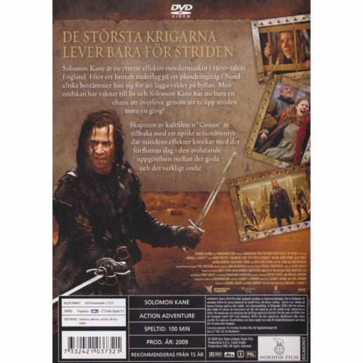 Solomon Kane DVD (Begagnad)