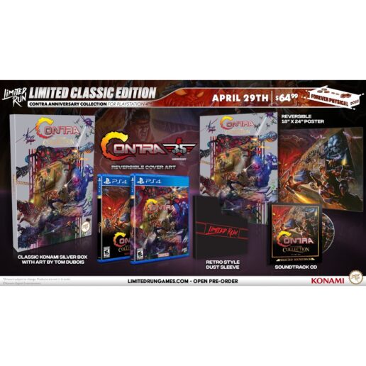 Contra Anniversary Collection Classic Edition Playstation 4 PS4 VR