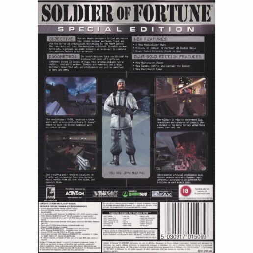 Soldier of Fortune Special Edition PC CD (Begagnad)