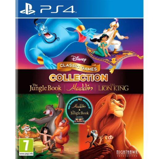Disney Classic Games Collection The Jungle Book, Aladdin & The Lion King Playstation 4 PS4 Disney Classic Games Collection The Jungle Book, Aladdin & The Lion King Playstation 4 PS4
