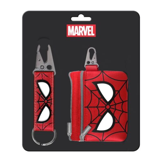 Marvel Spiderman keyring + purse set