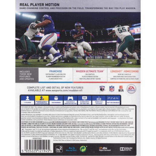 Madden NFL 19 Playstation 4 PS4 (Begagnad)