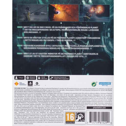 Returnal Playstation 5 PS5 Nordic