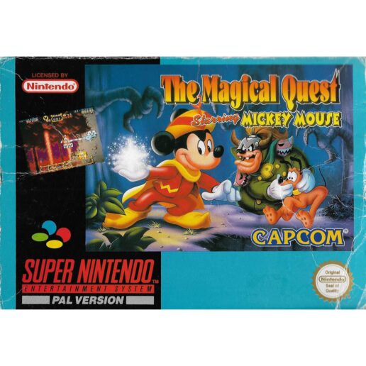 The Magical Quest Starring Mickey Mouse Super Nintendo SNES (Begagnad)
