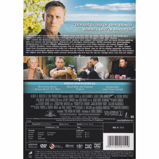 007 Casino Royale DVD (Begagnad)
