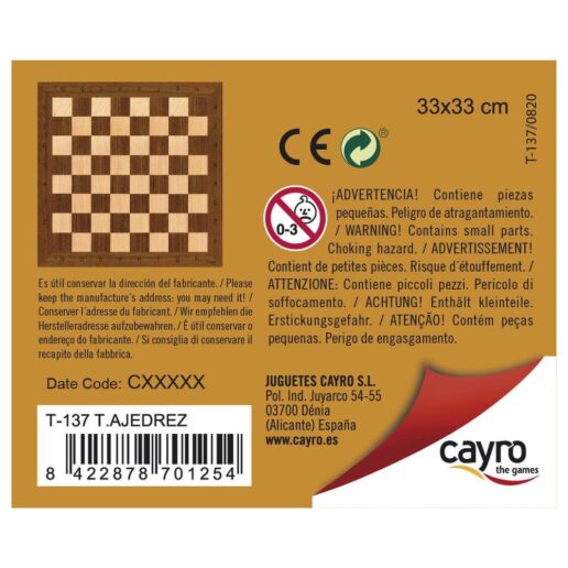 Chess wooden board