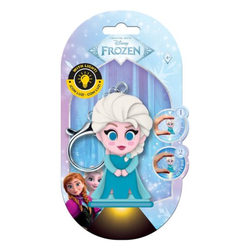 Flashies Disney Frozen Elsa 3D keychain with led flashlight