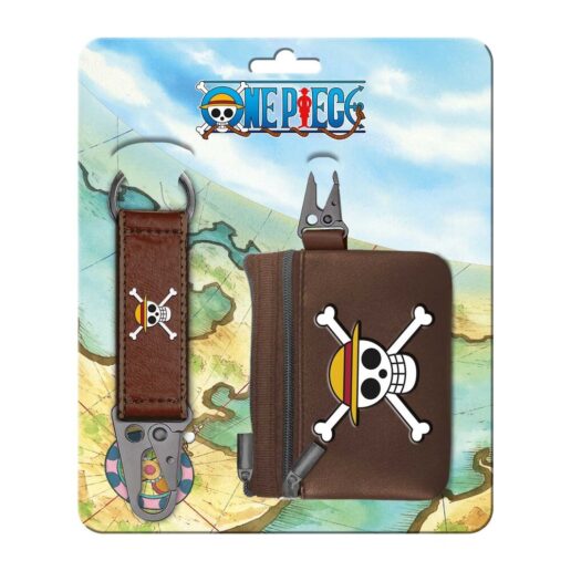 One Piece keyring + purse set