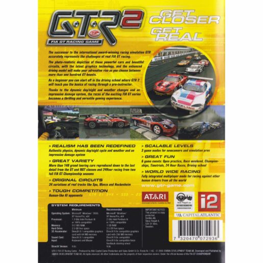 GTR 2 FIA GT Racing Game PC DVD (Begagnad)