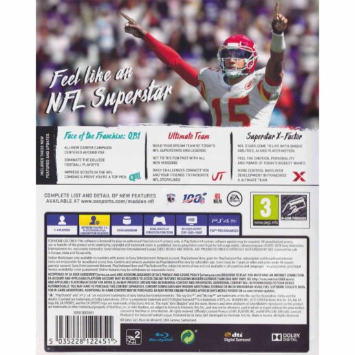 Madden NFL 20 Playstation 4 PS4 (Begagnad)