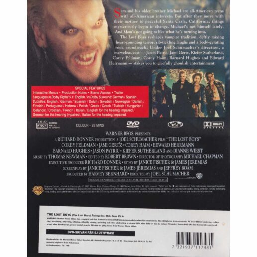 The Lost Boys DVD (Begagnad)