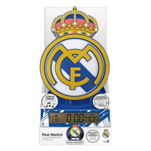 Real Madrid 3D lamp with alarm
