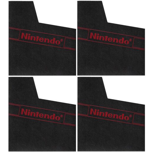 Dammskydd Svart med logo 4st Nintendo NES (Begagnad)