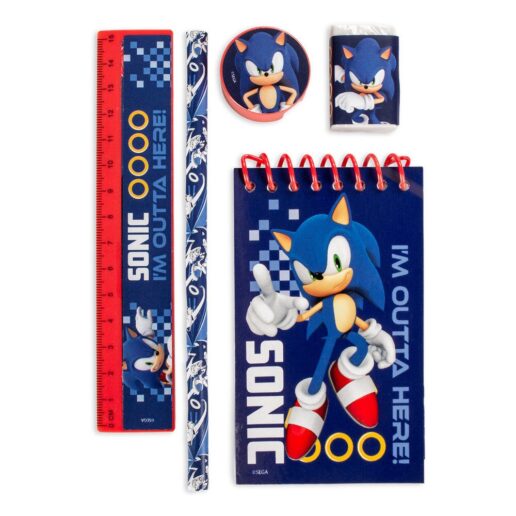 Sonic the Hedgehog stationery set 5 pcs