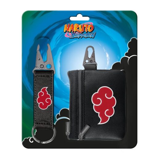 Naruto Clouds keyring + purse set