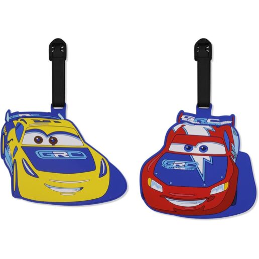 Disney Pixar Cars set of 2 luggage labels