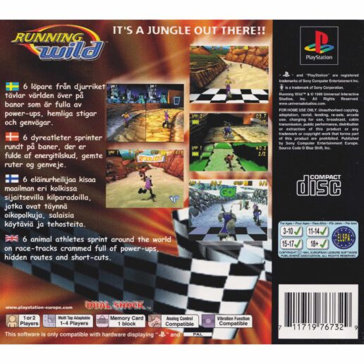 Running Wild Playstation 1 PS1 Nordic (Begagnad)