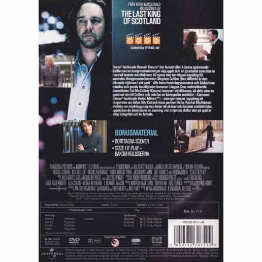 State of Play DVD (Begagnad)