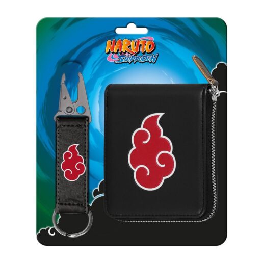 Naruto Clouds keyring + wallet set