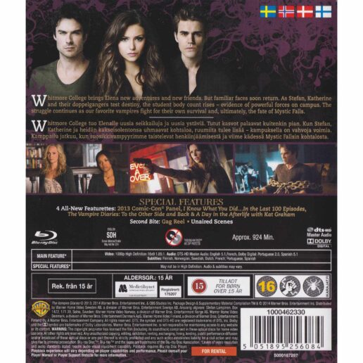 The Vampire Diaries The Complete Fifth Season Blu-Ray Rental Copy (Begagnad)