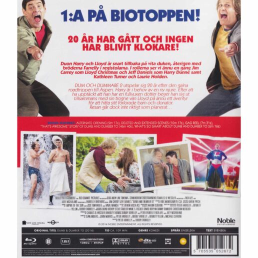 Dum och Dummare 2 Blu-Ray (Begagnad)