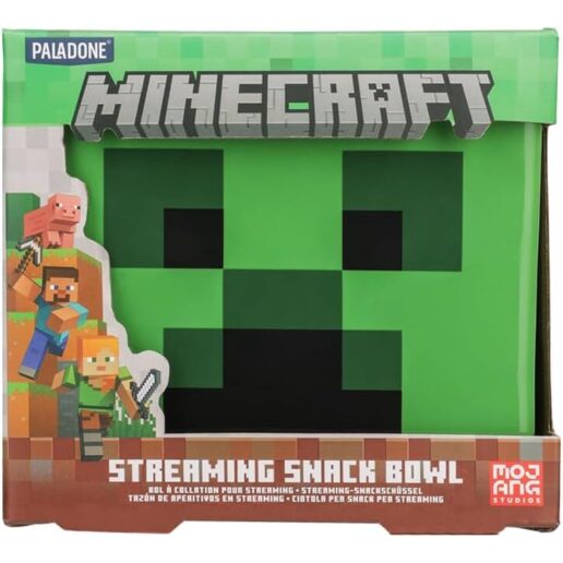 Minecraft Creeper Streaming bowl snacks