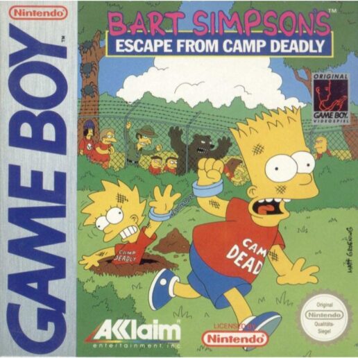 Bart Simpsons Escape From Camp Deadly Gameboy (Begagnad)