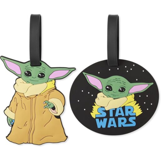 Star Wars The Mandalorian Grogu set of 2 luggage labels