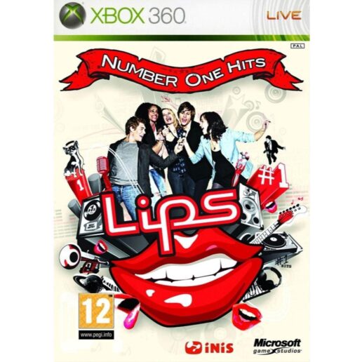 Lips Number One Hits + 2 Mikrofoner Xbox 360 (Begagnad)