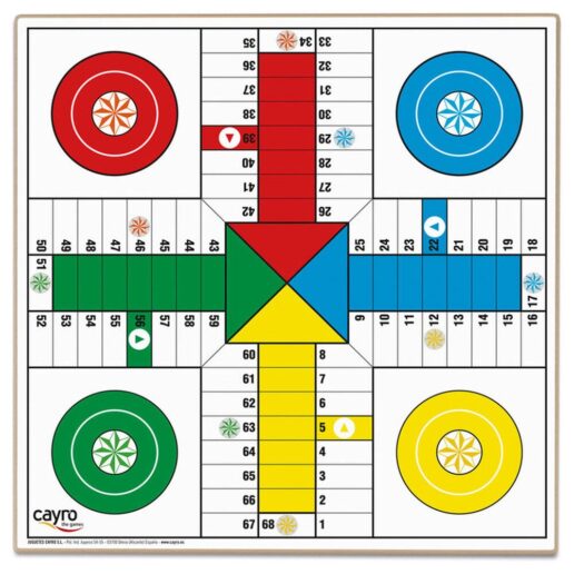 Parcheesi & Chess wooden board