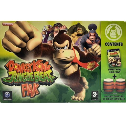 Donkey Kong JungleBeat Pak Nintendo Gamecube (Begagnad)