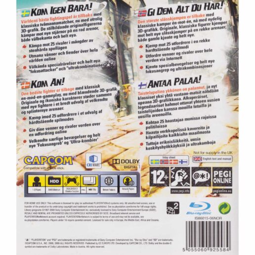 Street Fighter IV Playstation 3 PS3 Nordic (Begagnad)