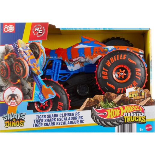 Hot Wheels Monster Trucks Tiger Shark Climber Radio-controlled car