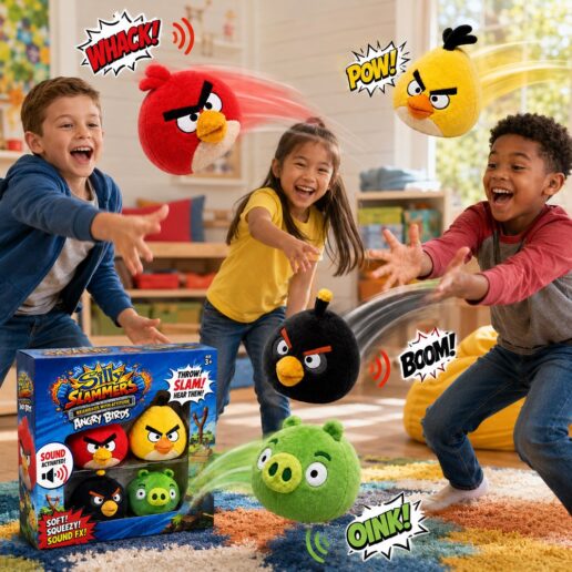 Angry Birds Silly Slammers pack 4 plush toys