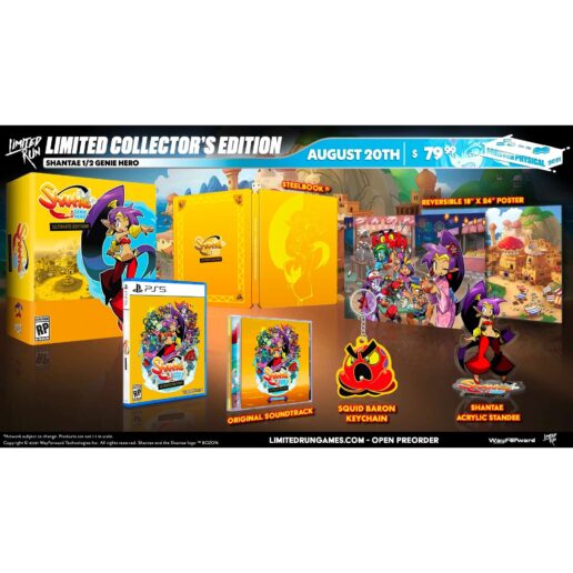 Shantae Half-Genie Hero Ultimate Edition Collectors Edition Playstation 5 PS5 Limited Run IMPORT