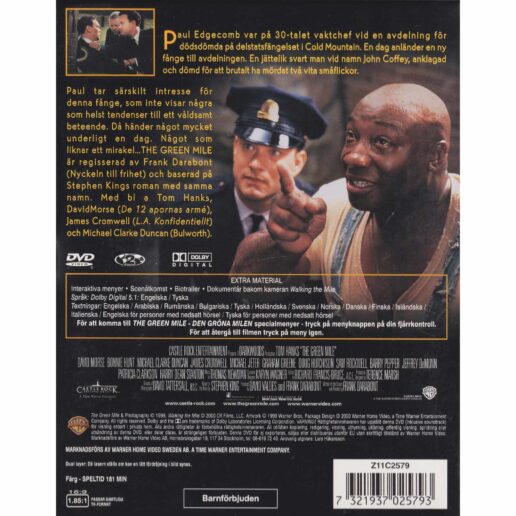 The Green Mile DVD (Begagnad)