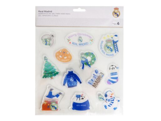 Real Madrid Christmas gel window stickers Real Madrid Christmas gel window stickers
